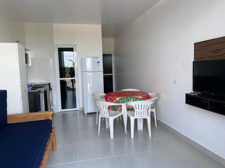 Apartamento térreo maior, 01 dormitório