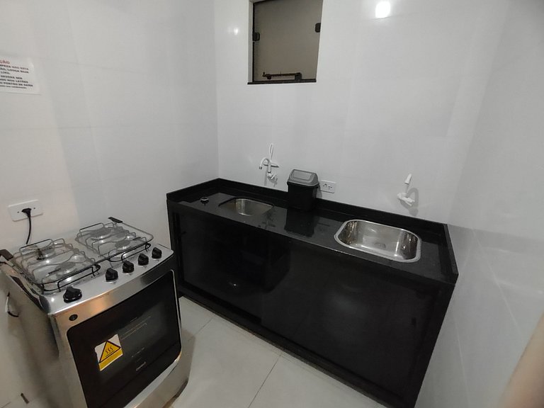 Apartamento térreo, 01 dormitório