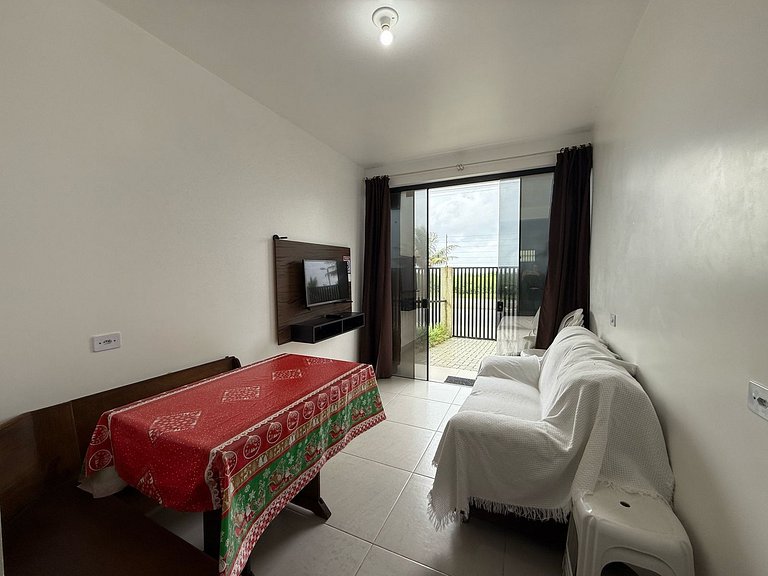 Apartamento térreo, 01 dormitório